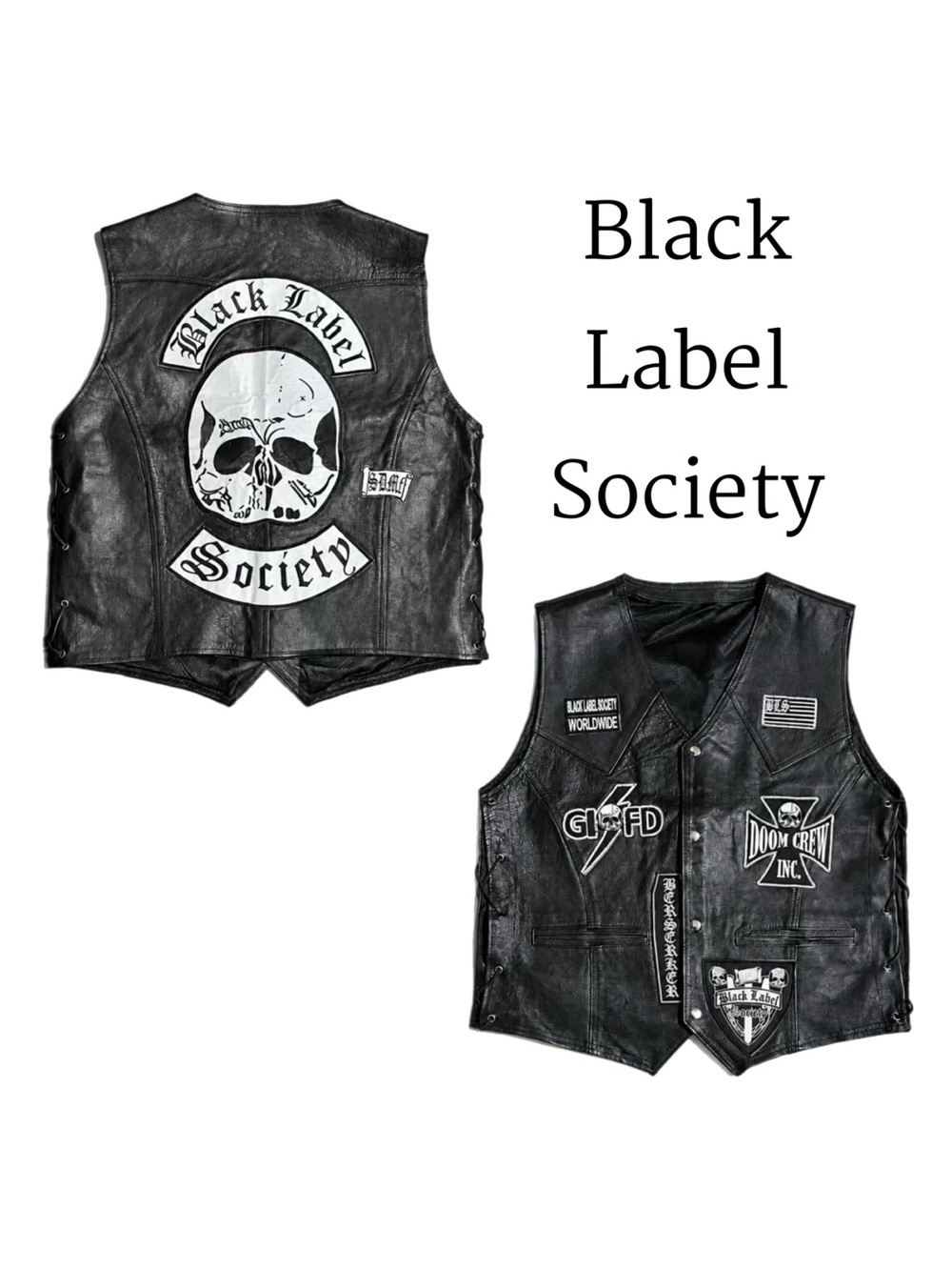 “Black Label Society" Leather Vest